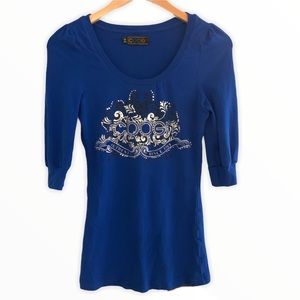 Coogi Australia Vintage Tee Blue Medium